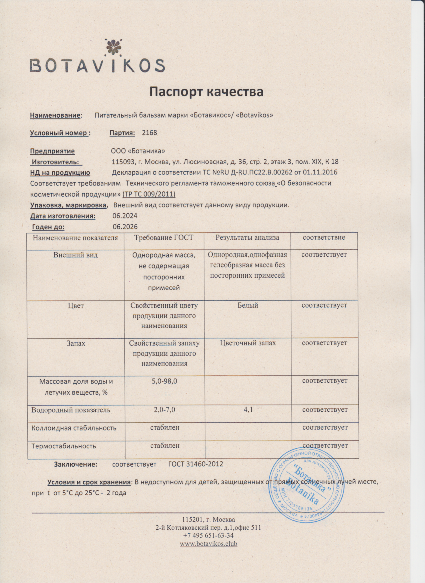 Паспорт №062024